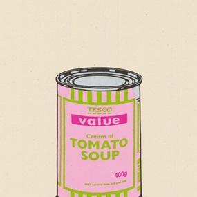 Soup Can (Pink, Lime, Hot Pink) by Banksy