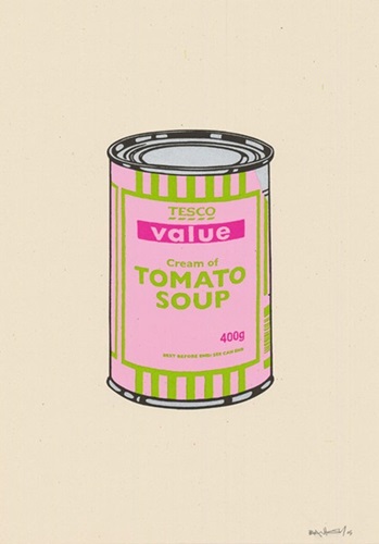 Soup Can (Pink, Lime, Hot Pink) by Banksy
