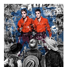 Playing Cowboy by Mr Brainwash