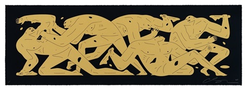 Nowhere Man (Black & Gold) by Cleon Peterson