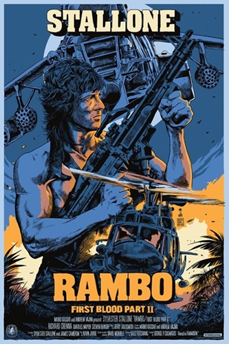 Rambo: First Blood Part II (Variant) by Francesco Francavilla