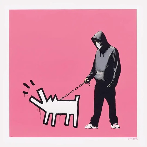 Choose Your Weapon (Bright Pink) by Banksy