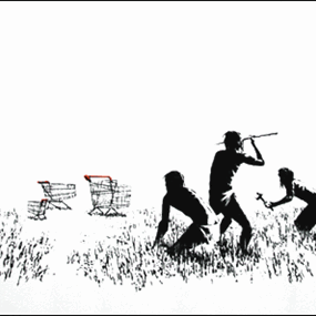 Trolleys (Unsigned - LA Edition) by Banksy