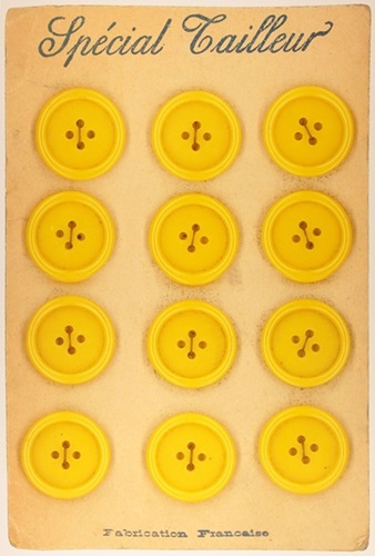 Found Art: Yellow Buttons  by Peter Blake