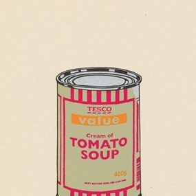 Soup Can (Sage, Green, Cherry, Tan) by Banksy