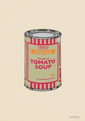 Soup Can (Sage, Green, Cherry, Tan) by Banksy