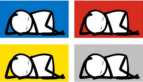 Sleeping Baby (Yellow) by Stik