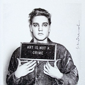 Happy Birthday Elvis! – Jailhouse Pop (Small) (Diamond Dust) by Mr Brainwash