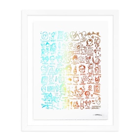 A Young Hunger (Holo On White) by Gregory Siff