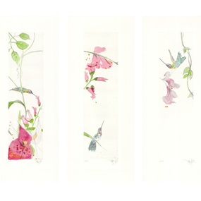 Bird And Flower Triptych by Xenz