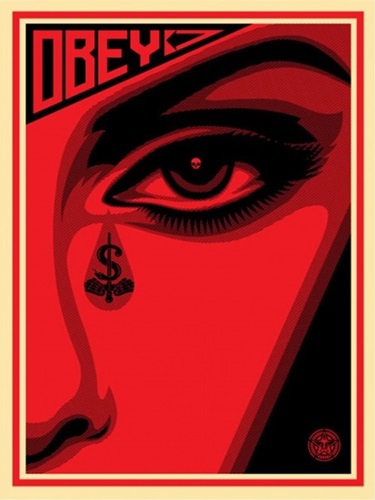 Eye Alert Red  by Shepard Fairey