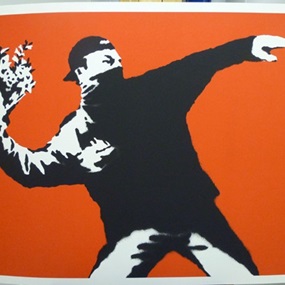 Love Is In The Air (Signed Artist Proof) by Banksy
