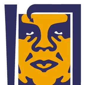 Giant Mustard & Navy by Shepard Fairey