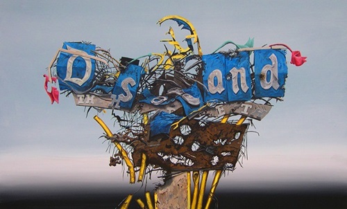 Disney Sign Destruct  by Jeff Gillette