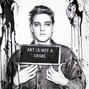 Happy Birthday Elvis! – Jailhouse Pop (Black Drip) by Mr Brainwash