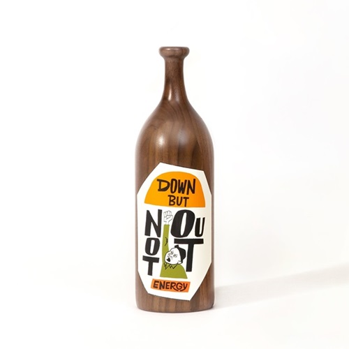 Down But Not Out (Wood Bottle)  by Yusuke Hanai