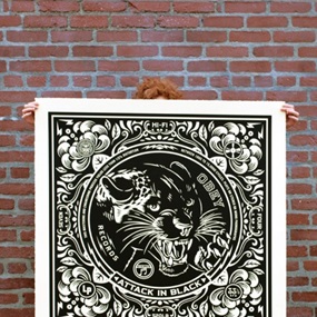 Attack In Black (Large Format) by Shepard Fairey
