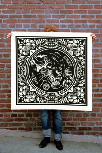 Attack In Black (Large Format) by Shepard Fairey