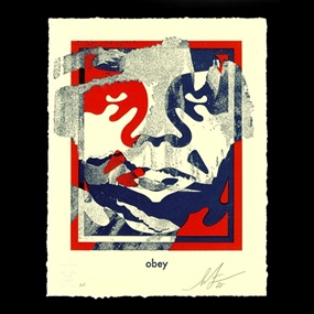 Torn Icon (Letterpress) by Shepard Fairey