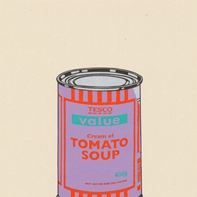 Soup Can (Violet, Orange, Mint) by Banksy