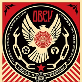 Peace & Freedom Dove by Shepard Fairey