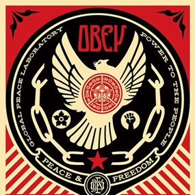 Peace & Freedom Dove by Shepard Fairey