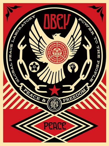Peace & Freedom Dove  by Shepard Fairey