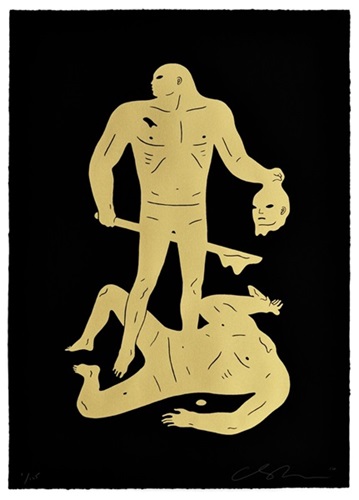 Judgment (Black & Gold) by Cleon Peterson