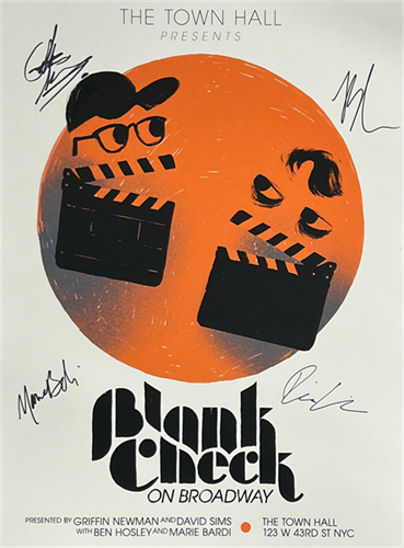 Blank Check On Broadway (Signed) by Olly Moss