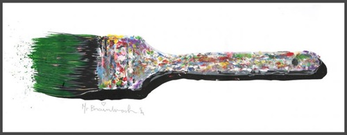 Weapon Of Choice (Green) by Mr Brainwash