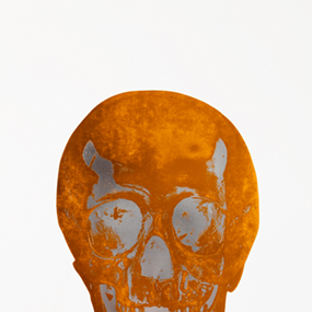 The Dead (Island Copper Silver Gloss Skull) by Damien Hirst