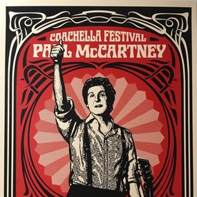 Paul McCartney, Coachella 2009 (First Edition) by Shepard Fairey