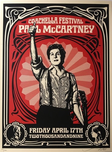 Paul McCartney, Coachella 2009 (First Edition) by Shepard Fairey