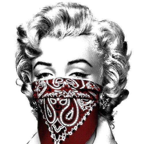 Stay Safe (Red) by Mr Brainwash