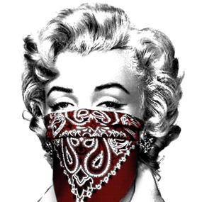 Stay Safe (Red) by Mr Brainwash