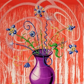 Flores (Red) by Kenny Scharf