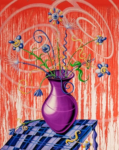 Flores (Red) by Kenny Scharf