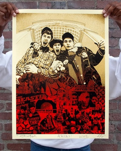 Beastie Boys: Stand Together! (Red) by Shepard Fairey