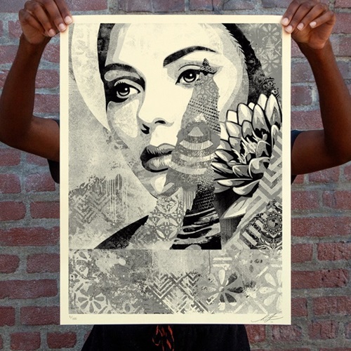 One Earth (Silver) by Shepard Fairey