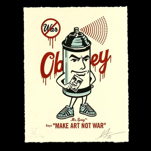 Mr Spray (Letterpress) by Shepard Fairey