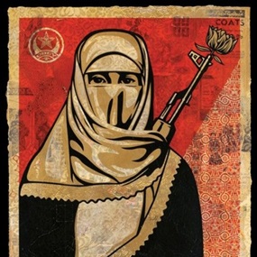 Muslim Woman (HPM) by Shepard Fairey