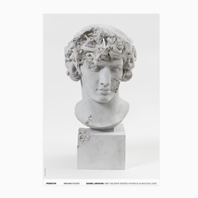Grey Selenite Eroded Antinous As Bacchus, 2020 (First Edition) by Daniel Arsham