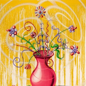 Flores (Yellow) by Kenny Scharf