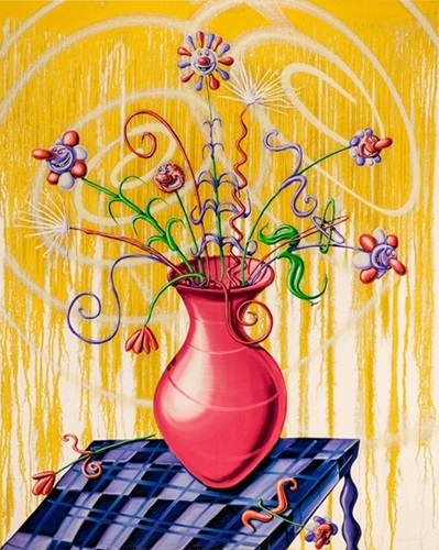 Flores (Yellow) by Kenny Scharf