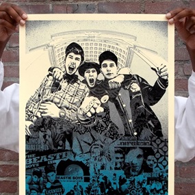 Beastie Boys: Stand Together! (Blue) by Shepard Fairey