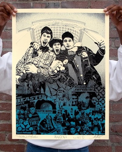 Beastie Boys: Stand Together! (Blue) by Shepard Fairey