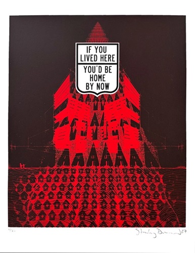 Prime Residential (Red) by Stanley Donwood