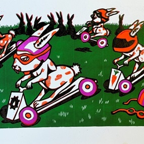 Racing Rabbits by Jim Pollock