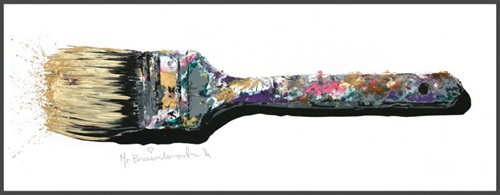 Weapon Of Choice (Gold) by Mr Brainwash