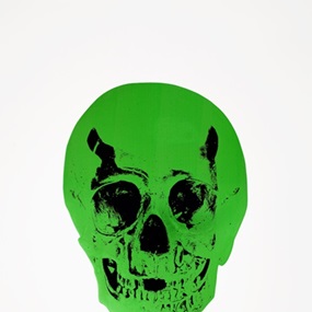 The Dead (Lime Green Raven Black Skull) by Damien Hirst